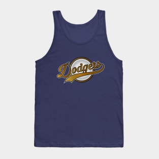 Dodgers Gold University Tank Top